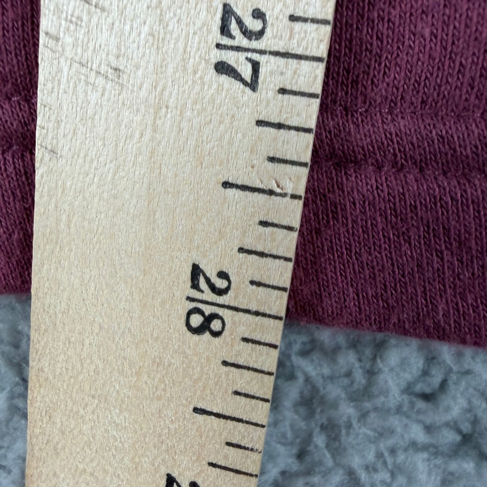 Under Armour Project Rock Hoodie Mens LG Maroon Burgundy Short Sleeve Pocket - Picture 8 of 11